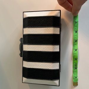 BCBGMAXAZRIA stripped Clutch